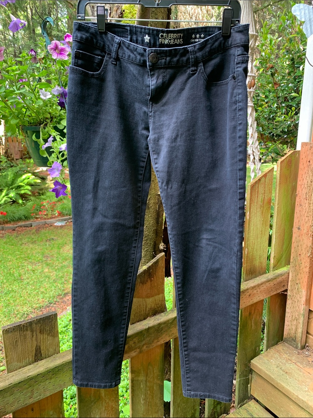 Celebrity Pink Black Skinny Jeans